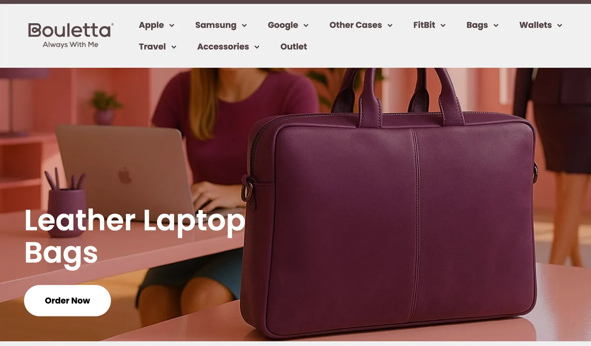 Bouletta Shopify mağazası ekran görüntüsü